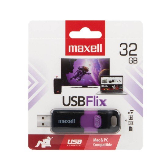 MEMORIA USB MAXELL 32GB FLIX MORADO (10)