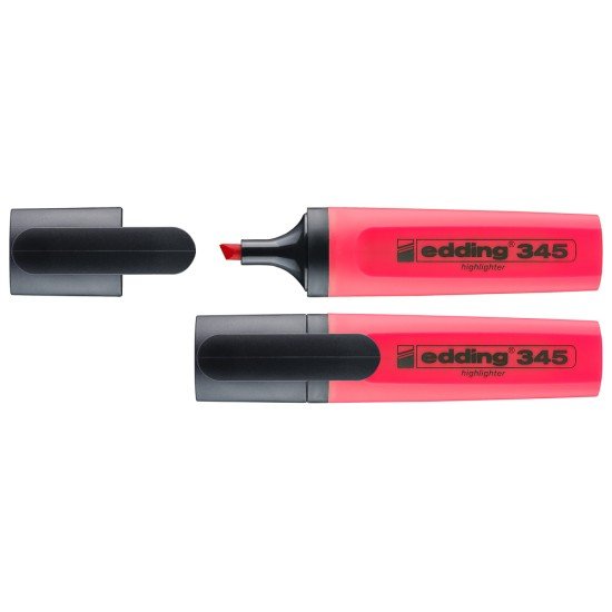 RESALTADOR EDDING 345 BX2 ROJO