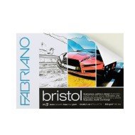 BLOCK BRISTOL FABRIANO 19002129 20H 250G 8.5X11.75" (5)