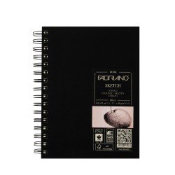 SKETCH BOOK FABRIANO 28014550 80H 110G 5.78X8.25" ESBZO (5)