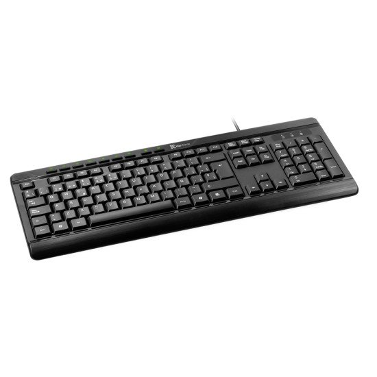 TECLADO KLIPX KCK-251S DESKMATE CON MOUSE USB BLACK