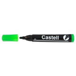 MARCADOR CASTELL PERMANENTE PUNTA REDONDA BX1 VERDE
