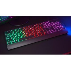 TECLADO XTECH XTK-505S CHEVALIER MUTIMEDIA USB LED