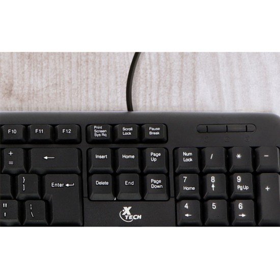 TECLADO XTECH XTK-092S ESTANDAR USB BLACK