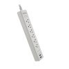 REGLETA FORZA FSP-612 USBW 6 SALIDAS 1680W 120V-240V