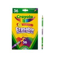 CRAYON DE MADERA CRAYOLA C681036 BORRABLES 36 COL