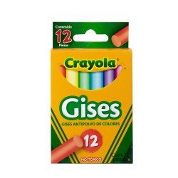 YESO CRAYOLA CM501412 BARRAS ANTIPOLVO 6 COL 