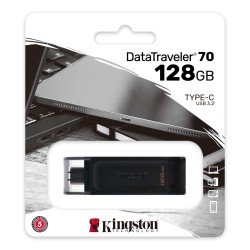 MEMORIA USB-C KINGSTON 128GB DT70 BLACK