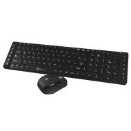 TECLADO KLIPX KCK-270S CON MOUSE WIRELESS BLACK