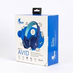 AUDIFONO XTECH XTH-356 AVID 3.5MM BLUE