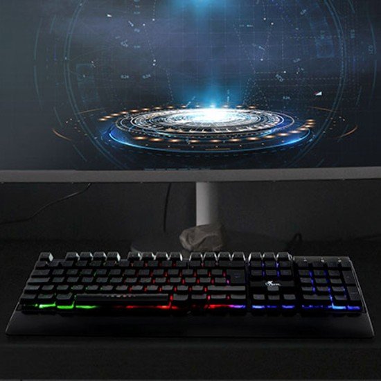 TECLADO XTECH XTK-510S ARMIGER MULTIMEDIA USB LED