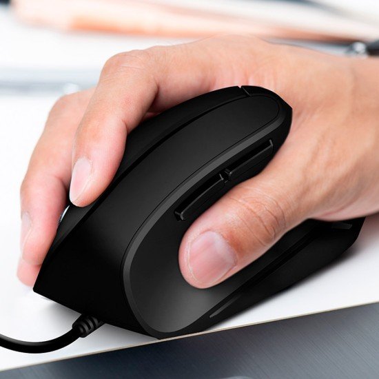 MOUSE KLIPX KMO-506 KROWN VERTICAL USB BLACK