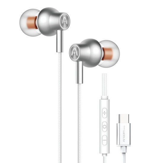 AUDIFONOS ARGOM HS-2030WT SOUND CORE TIPO C WHITE