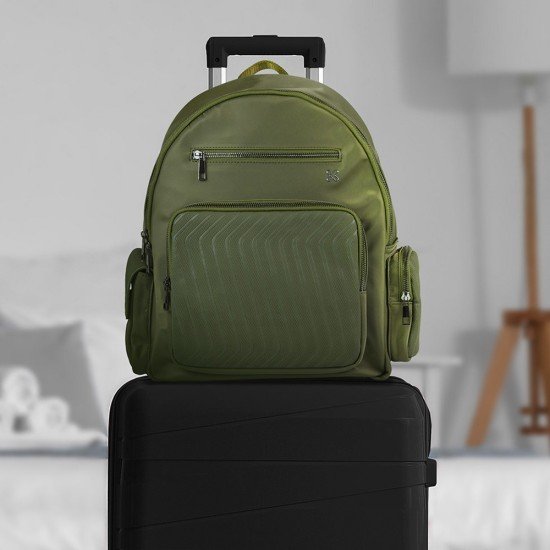 MOCHILA KLIPX KNB-755 EVA PARA LAPTOP GREEN 13"
