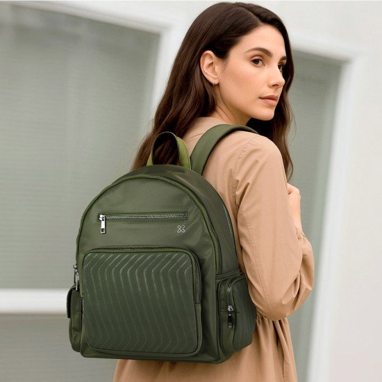 MOCHILA KLIPX KNB-755 EVA PARA LAPTOP GREEN 13"