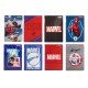CUADERNO EMPASTADO PRIMAVERA 100H MARVEL RAYADO (6X8)