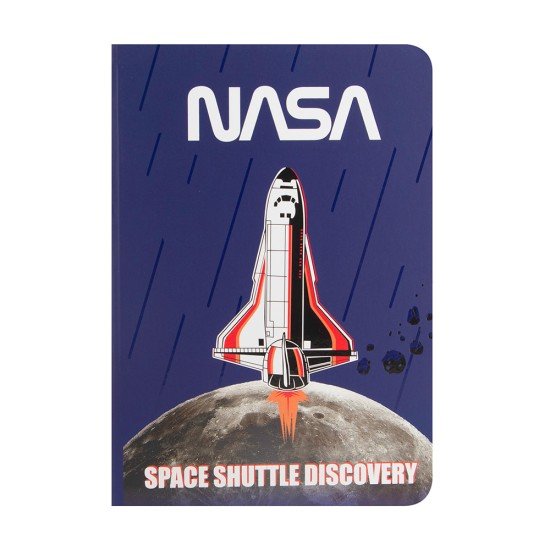 CUADERNO EMPASTADO PRIMAVERA 100H NASA HOT WHEELS RAYADO (6X8)