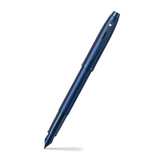 PLUMA FUENTE SHEAFFER 100 37153 MED AZUL SATINADO