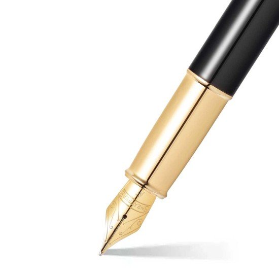PLUMA FUENTE SHEAFFER 100 32243 FINO NEGRO DORADO
