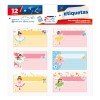 ETIQUETAS PARA CUADERNO FAST BX2 BAILARINAS (6X24)