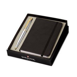 BOLIGRAFO SHEAFFER VFM 42251-4 CROMO DOR + LIBRETA A6