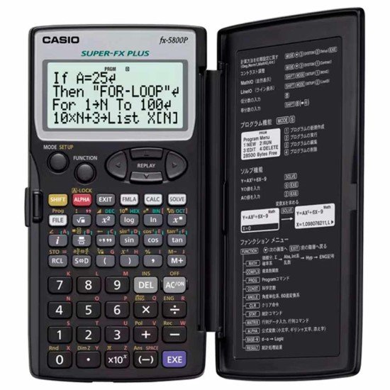 CALCULADORA PROGRAMABLE CASIO FX-5800P-W-DH 664F 