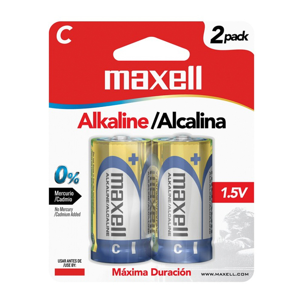 PILE ALCALINE LR14 C BL2 MAXELL / MEGA-PILES