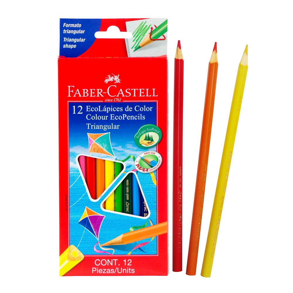 Faber-Castell 120112, Lapices de madera 12 colores surtidos