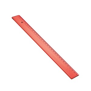 REGLA PLASTICA ACRIMET 581.8 30CM ROJO (240)