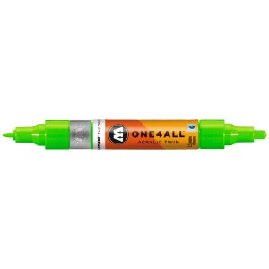 MARCADOR MOLOTOW ONE4ALL TWIN 1.5 4MM 219 NEON GREEN FLUO