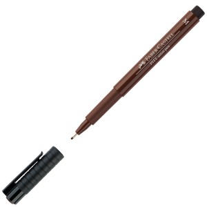 RAPIDOGRAFO DESECHABLE FABER CASTELL PITT M167375 DARK SEPIA