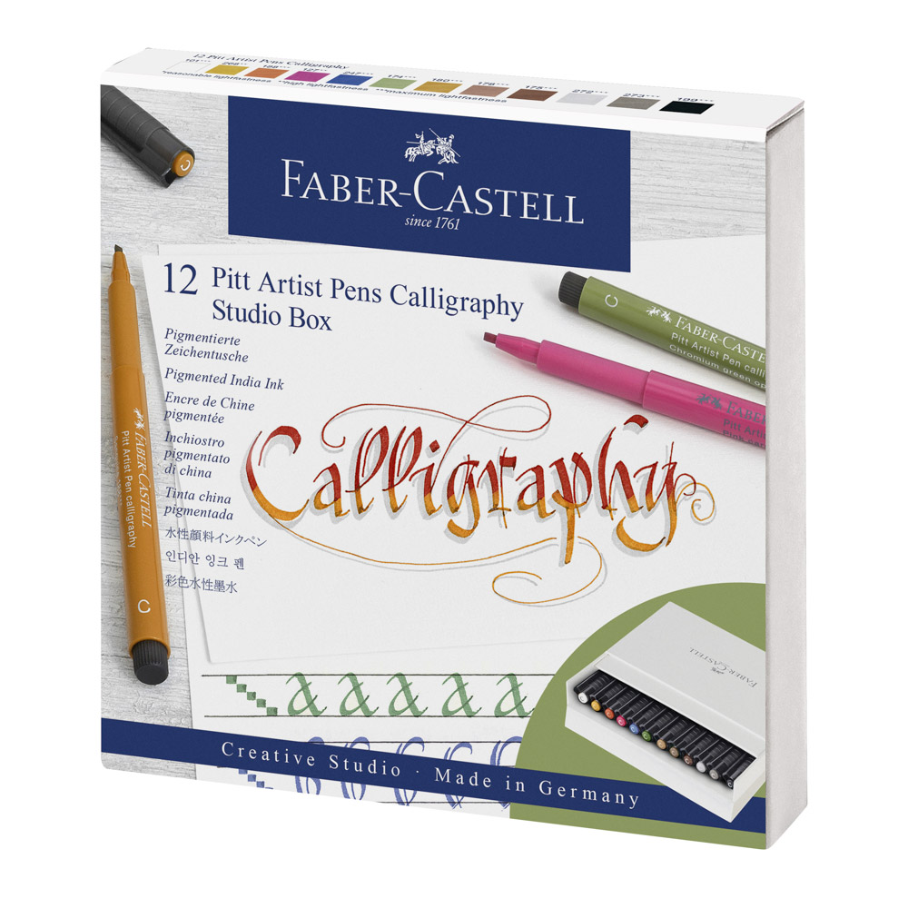 Faber-Castell Kit moderno de caligrafía – Letras y manualidades de  caligrafía para adultos con bolígrafos Pitt Artist – Yaxa Store