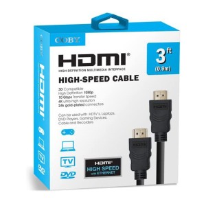ADAPTADOR COBY HDMI A HDMI CHD03A 4K-2.0/1080P/3FT 2