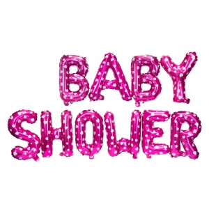 GLOBO FAST LETRERO BABY SHOWER (25X10)