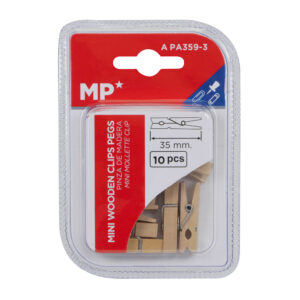 PINZAS DE MADERA MP 35MM PA359-3 PX10 NATURAL (20X12)