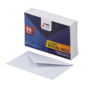 SOBRE BLANCO FAST BX50 SOCIAL 2 BOND 6.1X9.5CM 75G (12)