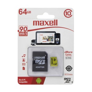 MEMORIA MAXELL MICRO SD 64GB MCSD (CLASE 10)