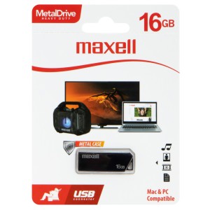 MEMORIA MAXELL USB 16GB METAL CASE