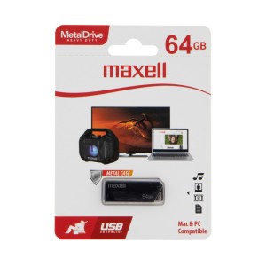MEMORIA MAXELL USB 64GB METAL CASE