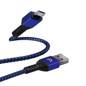 CABLE DURA FORM ARGOM MICRO USB A USB 1.8MTS BLUE