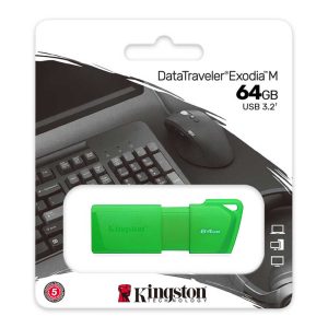 MEMORIA USB 3.2 KINGSTON 64GB DTX EXODIA NEON GREEN