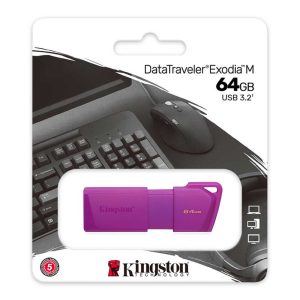 MEMORIA USB 3.2 KINGSTON 64GB DTX EXODIA NEON PURPLE